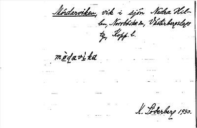Bild på arkivkortet för arkivposten Märdarviken