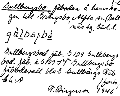 Bild på arkivkortet för arkivposten Gullbergsbo