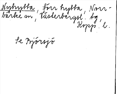 Bild på arkivkortet för arkivposten Nyhytta
