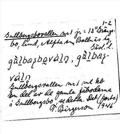 Bild på arkivkortet för arkivposten Gullbergsbovallen
