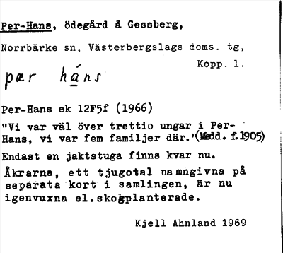 Bild på arkivkortet för arkivposten Per-Hans