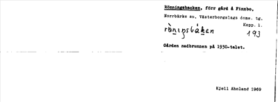 Bild på arkivkortet för arkivposten Rönningsbacken