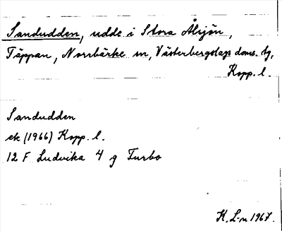 Bild på arkivkortet för arkivposten Sandudden