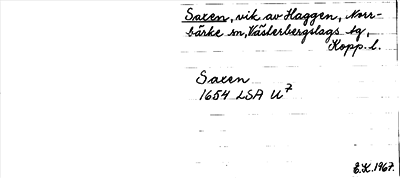 Bild på arkivkortet för arkivposten Saxen