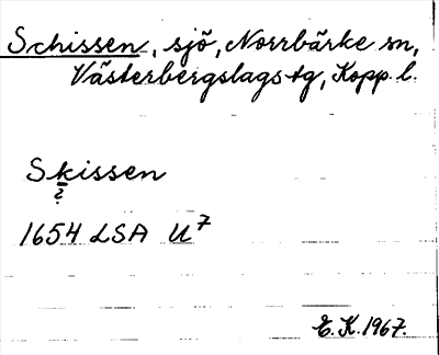 Bild på arkivkortet för arkivposten Schissen