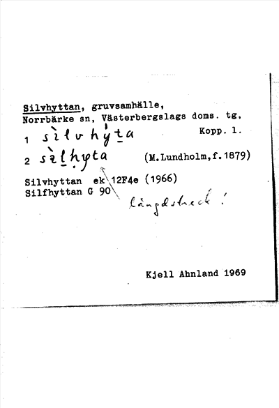 Bild på arkivkortet för arkivposten Silvhyttan