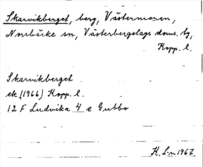 Bild på arkivkortet för arkivposten Skarvikberget