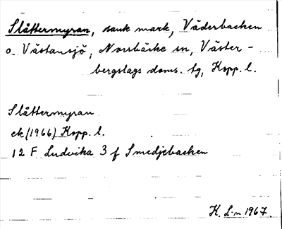 Bild på arkivkortet för arkivposten Slåttermyran