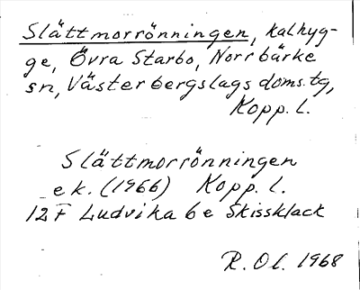 Bild på arkivkortet för arkivposten Slättmorrönningen