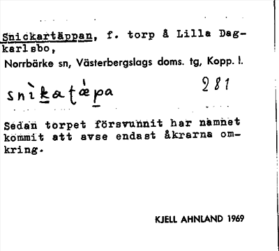 Bild på arkivkortet för arkivposten Snickartäppan