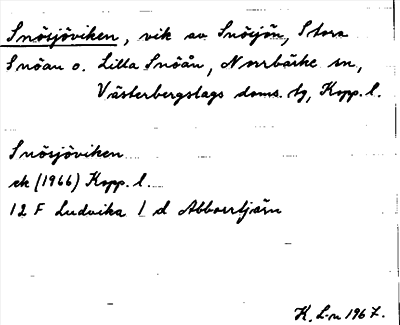 Bild på arkivkortet för arkivposten Snösjöviken