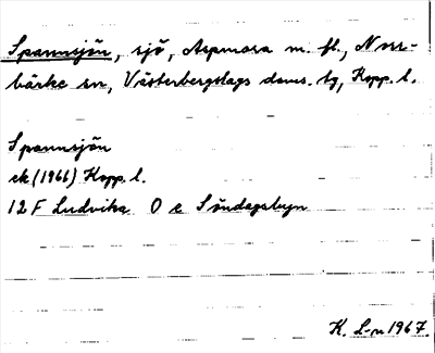 Bild på arkivkortet för arkivposten Spannsjön
