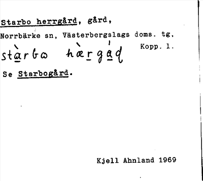 Bild på arkivkortet för arkivposten Starbo herrgård, se Starbogård