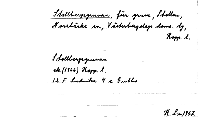 Bild på arkivkortet för arkivposten Stollbergsgruvan