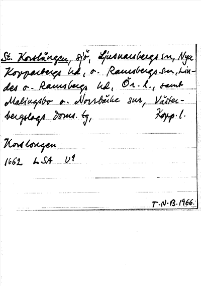 Bild på arkivkortet för arkivposten Stora Korslången