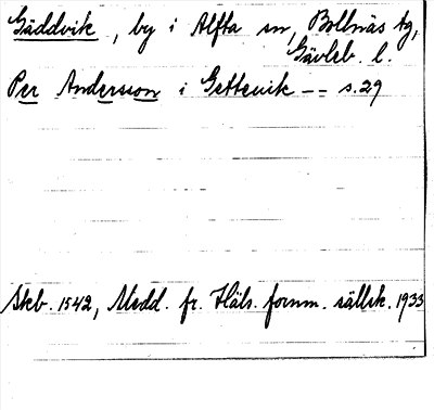 Bild på arkivkortet för arkivposten Gäddvik