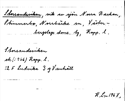 Bild på arkivkortet för arkivposten Storsandviken