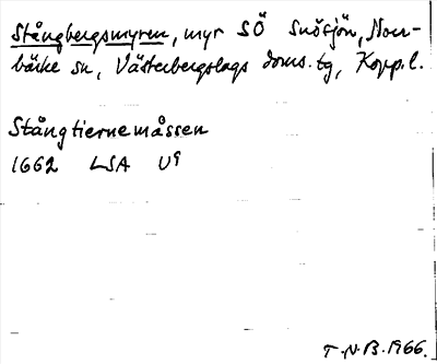 Bild på arkivkortet för arkivposten Stångbergsmyren
