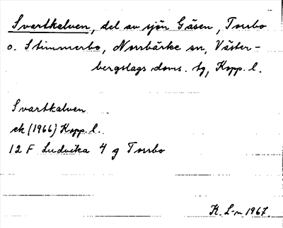 Bild på arkivkortet för arkivposten Svartkalven