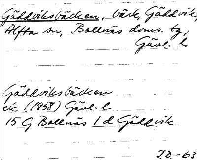 Bild på arkivkortet för arkivposten Gäddviksbäcken