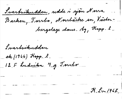 Bild på arkivkortet för arkivposten Svartvikudden