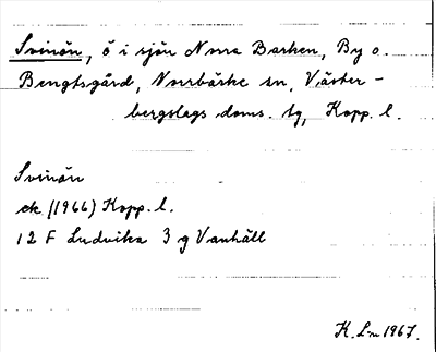 Bild på arkivkortet för arkivposten Svinön