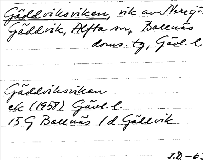 Bild på arkivkortet för arkivposten Gäddviksviken