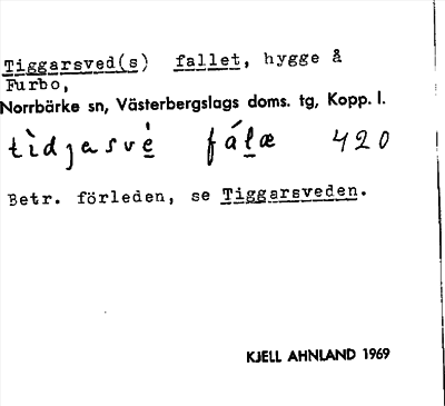 Bild på arkivkortet för arkivposten Tiggarsved(s) fallet