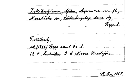 Bild på arkivkortet för arkivposten Tollikatjärnen