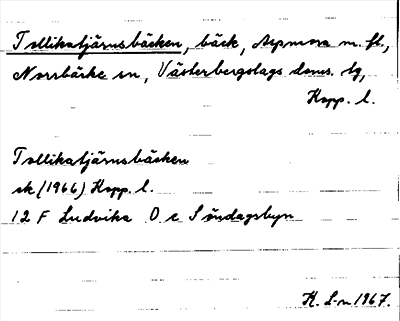 Bild på arkivkortet för arkivposten Tollikatjärnsbäcken