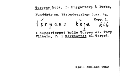 Bild på arkivkortet för arkivposten Torpens koja