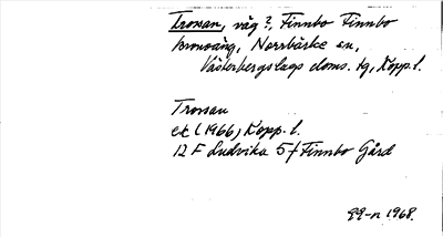Bild på arkivkortet för arkivposten Trossan