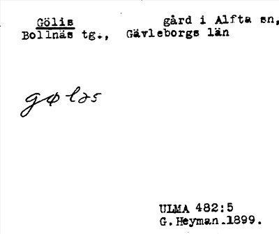 Bild på arkivkortet för arkivposten Göles