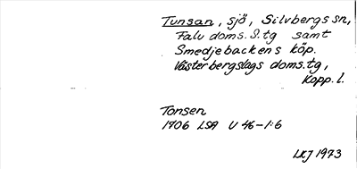 Bild på arkivkortet för arkivposten Tunsan