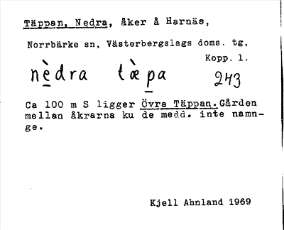 Bild på arkivkortet för arkivposten Täppan, Nedra