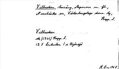 Bild på arkivkortet för arkivposten Vilbacken