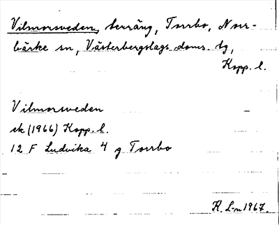 Bild på arkivkortet för arkivposten Vilmorsveden