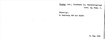 Bild på arkivkortet för arkivposten Vinsbo
