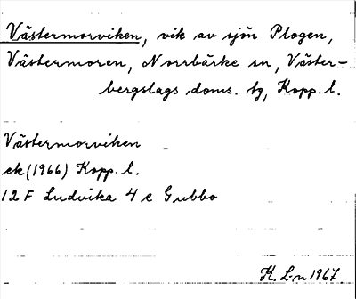 Bild på arkivkortet för arkivposten Västermorviken