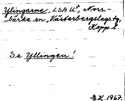 Bild på arkivkortet för arkivposten Ylingarne, se Yllingen