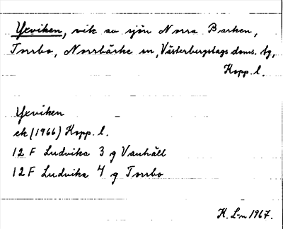 Bild på arkivkortet för arkivposten Yxviken