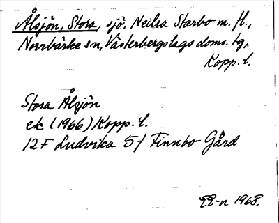 Bild på arkivkortet för arkivposten Ålsjön, Stora