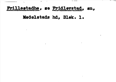 Bild på arkivkortet för arkivposten Frillestadhe
