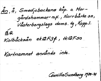 Bild på arkivkortet för arkivposten Ån