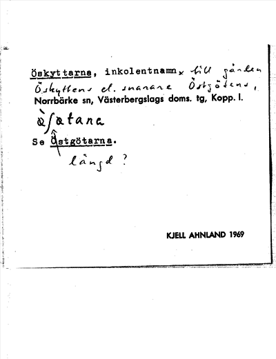 Bild på arkivkortet för arkivposten Öskyttarna, se Östgötarna
