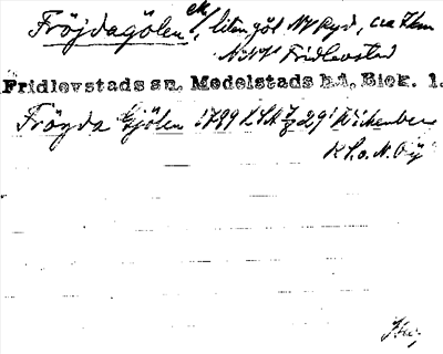 Bild på arkivkortet för arkivposten Fröjdagölen