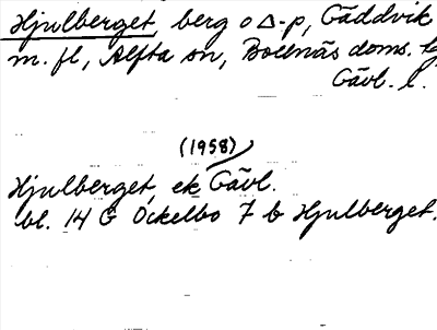 Bild på arkivkortet för arkivposten Hjulberget