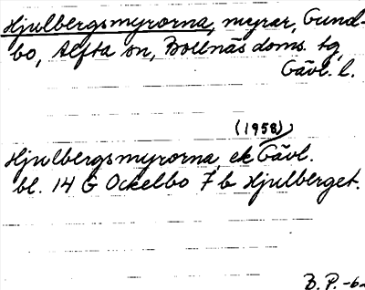 Bild på arkivkortet för arkivposten Hjulbergsmyrorna
