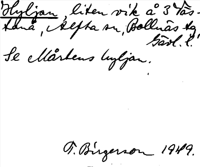 Bild på arkivkortet för arkivposten Hyljan