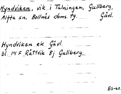 Bild på arkivkortet för arkivposten Hyndviken